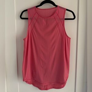 Lululemon High Neck Pink Sleeveless Top